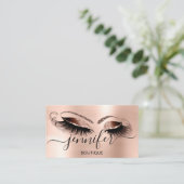 Professional Logo Makeup Boutique Roos Blush Visitekaartje (Staand voorkant)