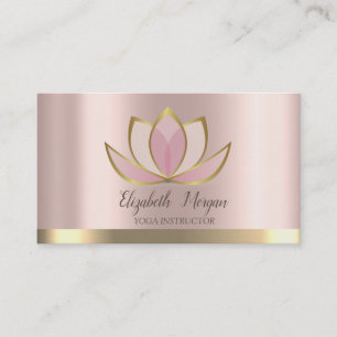 Professional Lotus Gold Stripe Yoga Visitekaartje