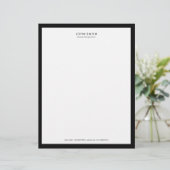 Professional Luxe Letterhead Gepersonaliseerd Briefhoofd (Staand voorkant)
