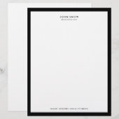 Professional Luxe Letterhead Gepersonaliseerd Briefhoofd (Voorkant / Achterkant)
