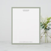 Professional Luxe Letterhead Persoonlijk Briefhoofd (Staand voorkant)