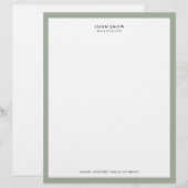 Professional Luxe Letterhead Persoonlijk Briefhoofd (Voorkant / Achterkant)