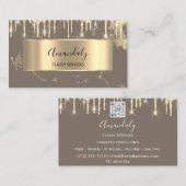 Professional Luxury Gold Royal Marble EffectDrip Visitekaartje (Voorkant / Achterkant)