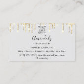 Professional Luxury Gold Royal Marble Gray Visitekaartje (Achterkant)