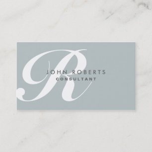 Professional Makeup Artist Elegant Monogram Green Visitekaartje