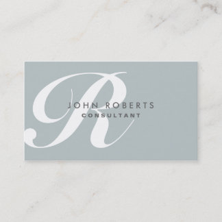 Professional Makeup Artist Elegant Monogram Green Visitekaartje