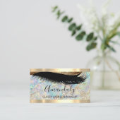 Professional Makeup Artist Eyelashes Holographic Visitekaartje (Staand voorkant)