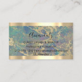 Professional Makeup Artist EyelashesAbstract Gold Visitekaartje (Achterkant)