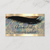 Professional Makeup Artist EyelashesAbstract Gold Visitekaartje (Voorkant)