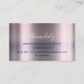 Professional Makeup Artist Lashes Roos Blush Grey Visitekaartje (Achterkant)