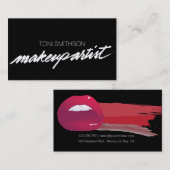 Professional Makeup Artist MUA Visitekaartje (Voorkant / Achterkant)