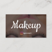 Professional Makeup Artist Visitekaartje (Achterkant)