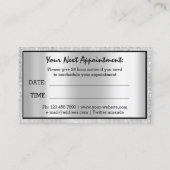 Professional Makeup Eyelash Black Grey Appointment Visitekaartje (Achterkant)