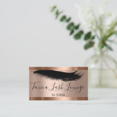 Professional Makeup Eyelash Logo QRCODE Visitekaartje (Staand voorkant)