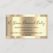 Professional Makeup Gold omwoeld Glitter Spark Visitekaartje (Achterkant)