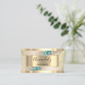 Professional Makeup Holographic Gold Glitter Visitekaartje (Staand voorkant)