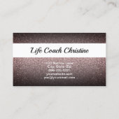 Professional Marsala Ombre Glitter Custom Photo QR Visitekaartje (Achterkant)