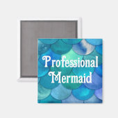 Professional Mermaid Magnet Magneet (Voorkant / Achterkant)