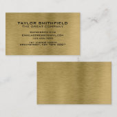 Professional Metal Gold Modern Visitekaartje (Voorkant / Achterkant)