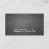 Professional Metal Mesh Texture Golf Visitekaartje (Achterkant)