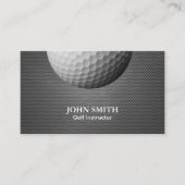 Professional Metal Mesh Texture Golf Visitekaartje (Voorkant)