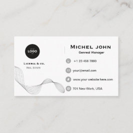 professional Minimalist business custom card Visitekaartje