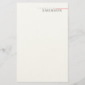 Professional minimalist modern plain briefpapier (Voorkant)