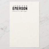 Professional minimalist modern plain briefpapier (Voorkant)