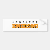 Professional minimalist modern plain bumpersticker (Voorkant)