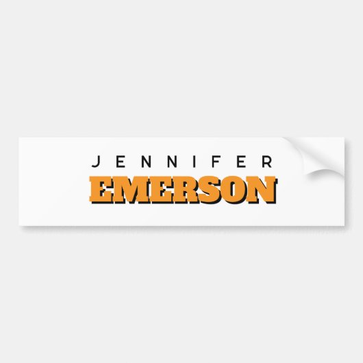 Professional minimalist modern plain bumpersticker (Voorkant)