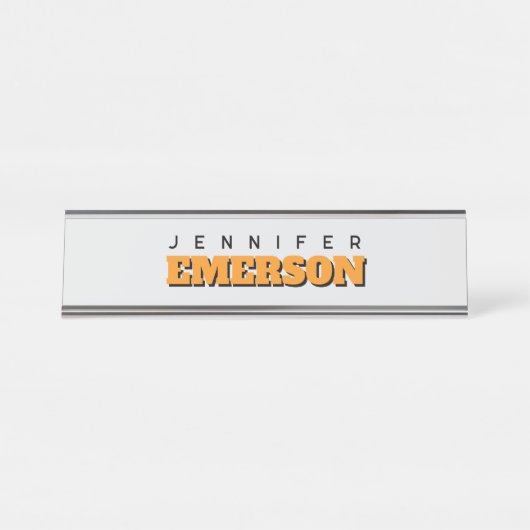 Professional minimalist modern plain  bureau naambordje (Voorkant)