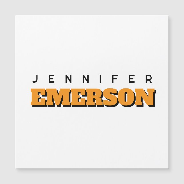 Professional minimalist modern plain magnetic card (Voorkant)