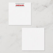 Professional minimalist modern plain  notitiekaartje (Voorkant / Achterkant)