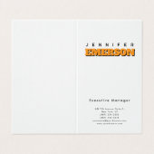 Professional minimalist modern plain  visitekaartjes (Buitenkant ongevouwen)