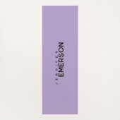 Professional minimalist modern plain your name yogamat (Achterkant)