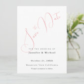 Professional Minimalist Plain Modern Save The Date (Staand voorkant)