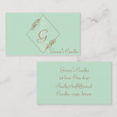 Professional, Modern Blue et Carte de visite Brown (Devant / Derrière)