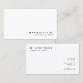 Professional Modern Elegant Simple Sleek Template Visitekaartje (Voorkant / Achterkant)