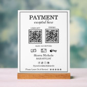 Professional Modern Hair Stylliste QR Code paiemen (Neutre)