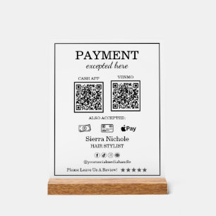 Professional Modern Hair Stylliste QR Code paiemen