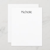 Professional Modern Minimalist Plain Own Name (Voorkant / Achterkant)