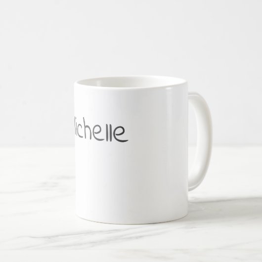 Professional Modern Minimalist Plain Own Name Koffiemok (Voorkant rechts)