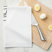 Professional Modern Minimalist Plain Own Name Theedoek (Quarter Fold)