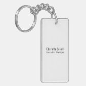 Professional Modern Minimalist Plain  Sleutelhanger (Voorkant Links)