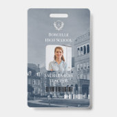 Professional Modern Teacher Photo ID Badge (Face)