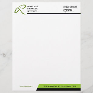 Professional Monogram Business Letterhead Custom Briefhoofd