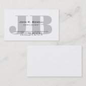 Professional Monogram Consultant Visitekaartje (Voorkant / Achterkant)