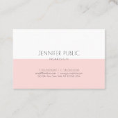 Professional Monogram Elegant Simple Plain Luxe Visitekaartje (Achterkant)