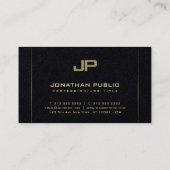 Professional Monogram Glamoureuze Plain Luxe Visitekaartje (Achterkant)