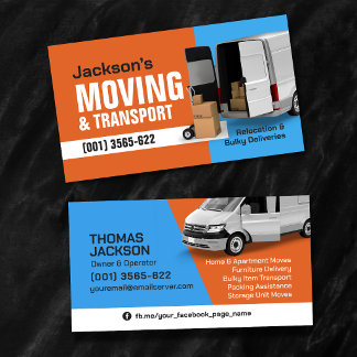 Professional Moving Services - Relocation Visitekaartje